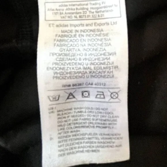 Adidas High Rise 3 Stripe Stretch Women's Leggings (M) - Picture 6 of 6